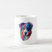 Australian Shepherd Dog Colorful Kaffeetasse (Mittel)