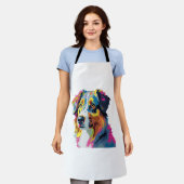Australian Shepherd Dog Colorful Schürze (Getragen)