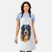 Australian Shepherd Dog Colorful Schürze (Getragen)