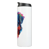 Australian Shepherd Dog Colorful Thermosbecher (Nach rechts gedreht)