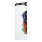 Australian Shepherd Dog Colorful Thermosbecher (Nach links gedreht)
