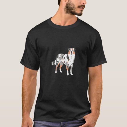 Australian Shepherd Dog Funny Design Premium T-Shirt (Vorderseite)