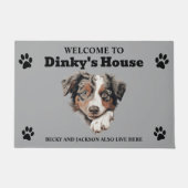 Australian Shepherd Dog Fußmatte (Vorderseite)