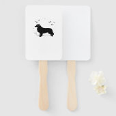 Australian Shepherd Dog � Halloween Moon Silhouett Fächer (Vorne und Hinten)