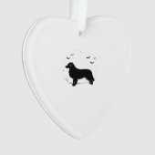 Australian Shepherd Dog � Halloween Moon Silhouett Ornament (Vorderseite)