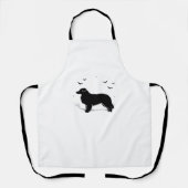 Australian Shepherd Dog - Halloween Moon Silhouett Schürze (Vorderseite)