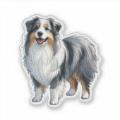 Australian Shepherd Dog Lover Aufkleber (Vorderseite)