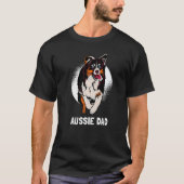 Australian Shepherd Dog Lover Aussie Dad Premium T-Shirt (Vorderseite)