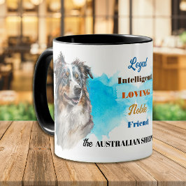 Australian Shepherd Dog Loyal Friend Tasse