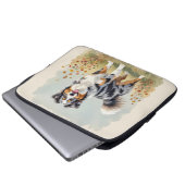 Australian Shepherd Dog Merle Long Tail Laptopschutzhülle (Vorne Knopf)