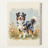 Australian Shepherd Dog Merle Long Tail Planer (Rückseite)