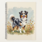 Australian Shepherd Dog Merle Long Tail Planer (Vorderseite)