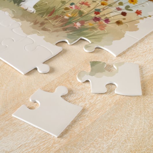 Australian Shepherd Dog Merle Long Tail Puzzle (Seite)