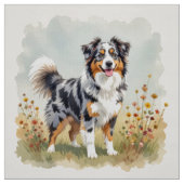 Australian Shepherd Dog Merle Long Tail Stoff (Muster)