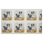 Australian Shepherd Dog Merle Long Tail Stoff (Fat Quarter (45,7 x 55,9 cm))