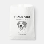 Australian Shepherd Dog Personalisiert Danke Geschenktütchen (Vorderseite)