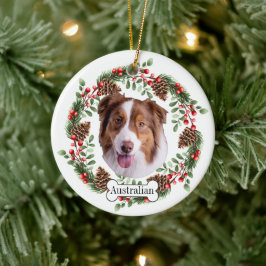 Australian Shepherd dog Personalisiert Pet Ornamen Keramik Ornament