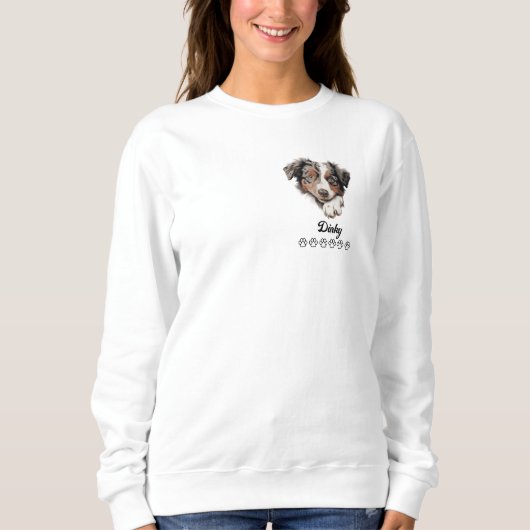 Australian Shepherd Dog Personalisiert T - Shirt (Vorderseite)