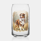 Australian Shepherd Dog Red Merle Aussie Dosenglas (Rückseite)