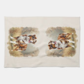 Australian Shepherd Dog Red Merle Aussie Geschirrtuch (Horizontal)