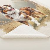 Australian Shepherd Dog Red Merle Aussie Sherpadecke (3/4)