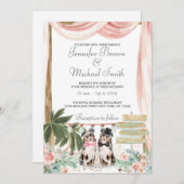 Australian Shepherd Dog Rustic Einladung (Vorne/Hinten)