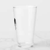 Australian Shepherd Dog Silhouette Personalisiert Glas (Links)