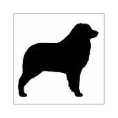 Australian Shepherd Dog Silhouette Rubber Briefmar Gummistempel (Prägung)