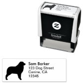 Australian Shepherd Dog Silhouette Rücksendeadress Permastempel (Beispiel)