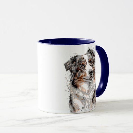 Australian Shepherd Dog Tasse (VorderseiteRechts)