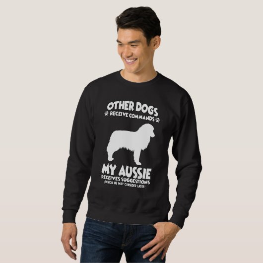 Australian Shepherd Dog Training Dogs Sweatshirt (Vorne ganz)