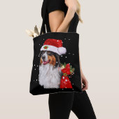 Australian Shepherd Dog Weihnachtsmannmütze Weihna Tasche (Von Nahem)