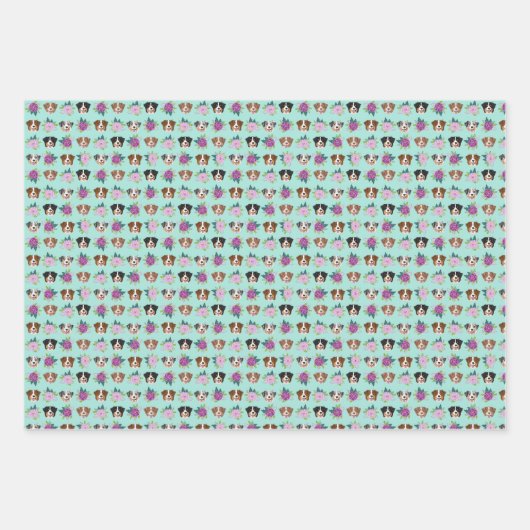 Australian Shepherd Dogs Geschenkpapier Set (Vorderseite 3)