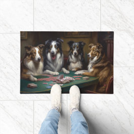 Australian Shepherd Dogs Poker Art Fußmatte