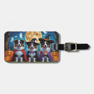 Australian Shepherd Dogs Pumpkin Halloween Funny Gepäckanhänger
