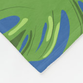 Australian Shepherd Dogs Tropical Blätter Fleecedecke (Ecke)