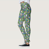 Australian Shepherd Dogs Tropical Blätter Leggings (Links)