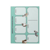 Australian Shepherd Dogs Weekly Planner Notizblock (Rotiert)