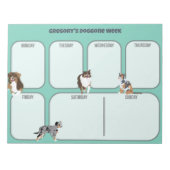 Australian Shepherd Dogs Weekly Planner Notizblock (Vorderseite)