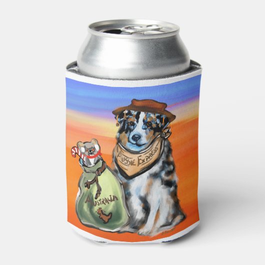 Australian Shepherd Express Dosenkühler (Kanne Vorderseite)