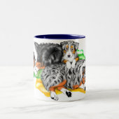 Australian Shepherd Family Nickerchen Tasse (Mittel)