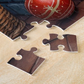 Australian Shepherd Fireplace with Christmas Light Puzzle (Seite)