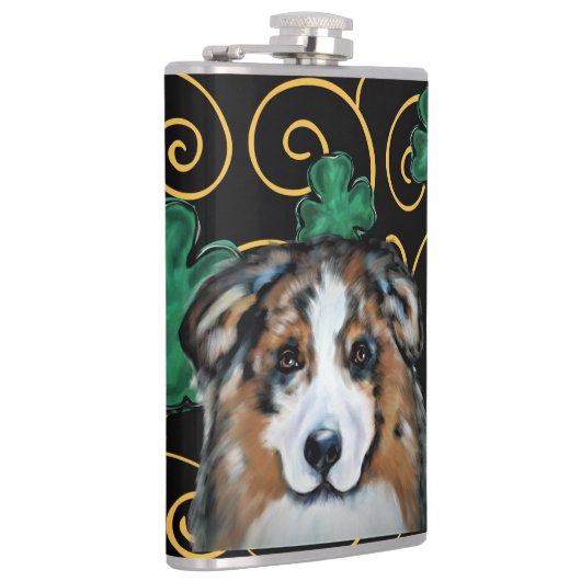 Australian Shepherd Flachmann (Rechts)