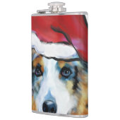 Australian Shepherd Flachmann (Links)