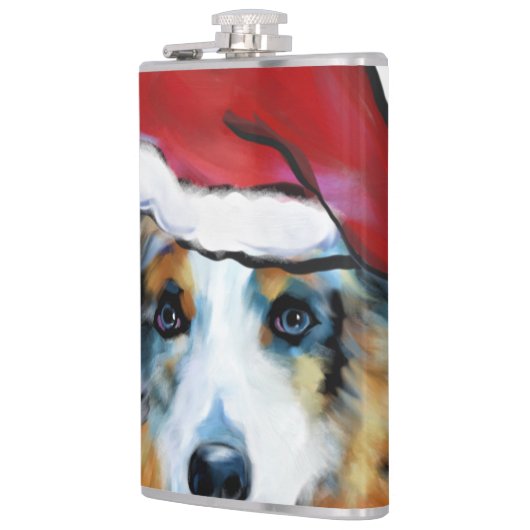 Australian Shepherd Flachmann (Links)