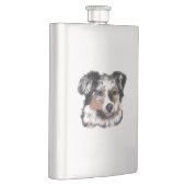 Australian Shepherd Flachmann (Rechts)