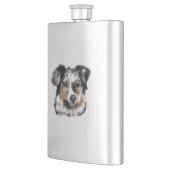 Australian Shepherd Flachmann (Links)