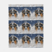 Australian Shepherd Fleecedecke (Vorderseite)