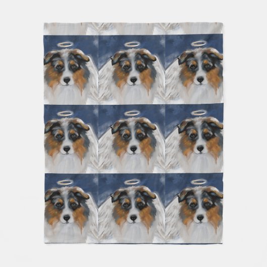 Australian Shepherd Fleecedecke (Vorderseite)