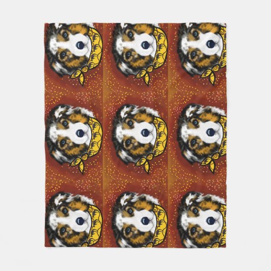 AUSTRALIAN SHEPHERD FLEECEDECKE (Vorderseite)